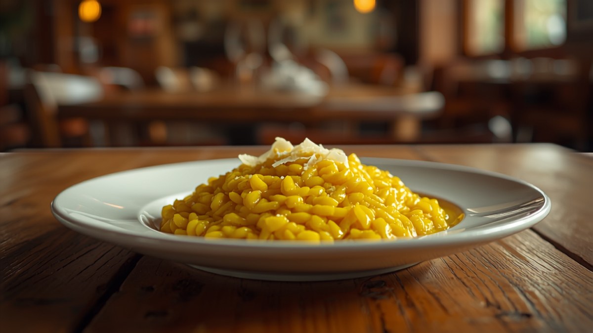A plate of creamy risotto