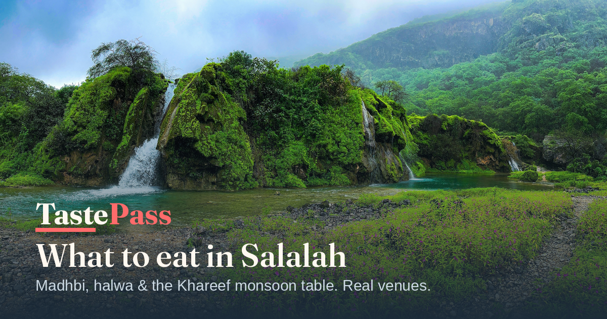 Salalah's Dhofar coast, green in the Khareef season